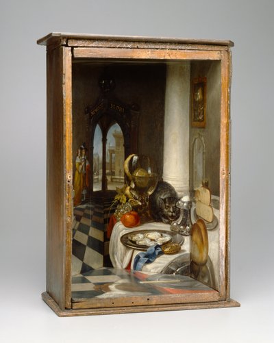 Perspektivkasten eines niederländischen Innenraums, 1663 von Samuel van Hoogstraten